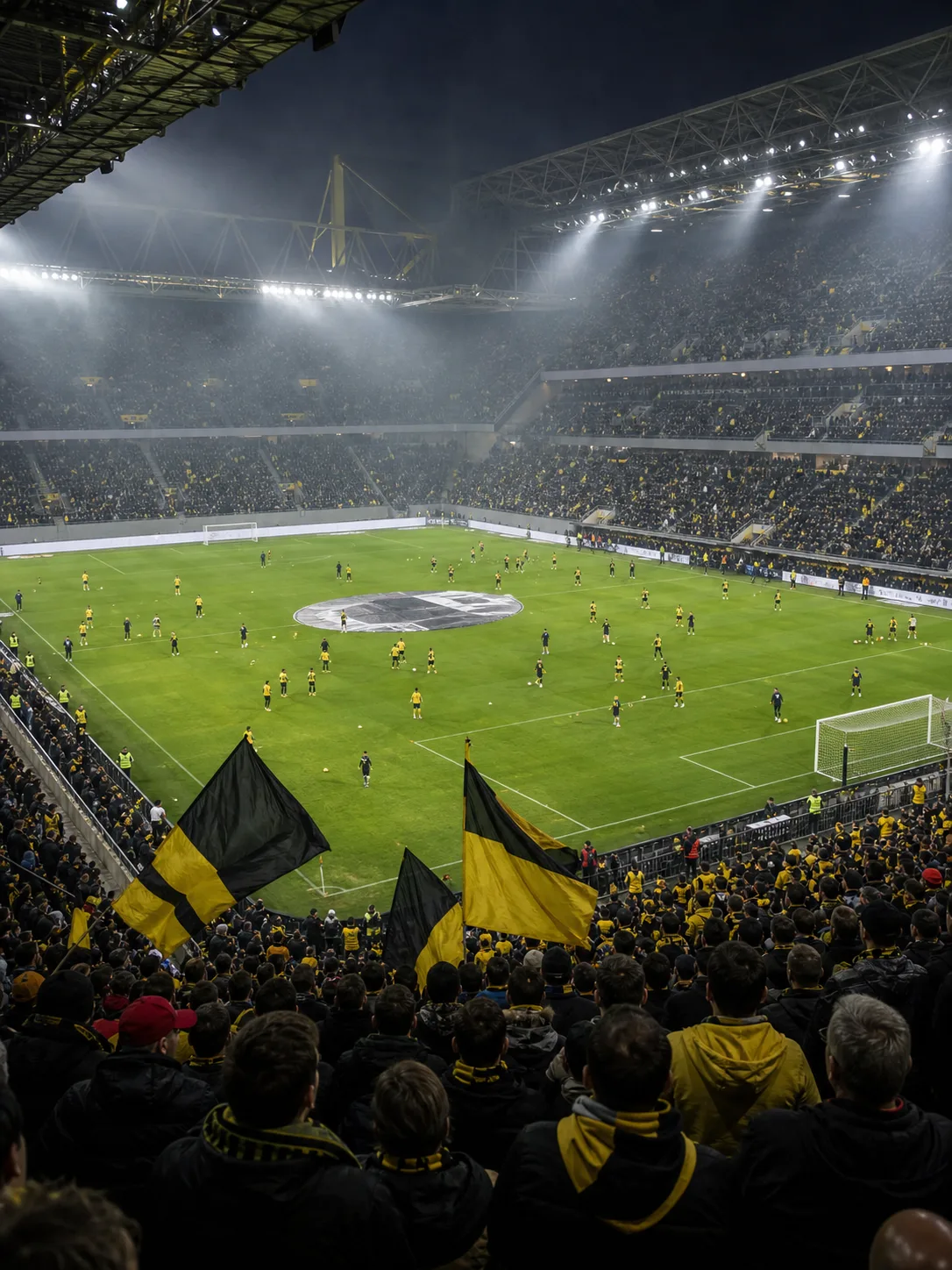 Tysk fotballarena før avspark