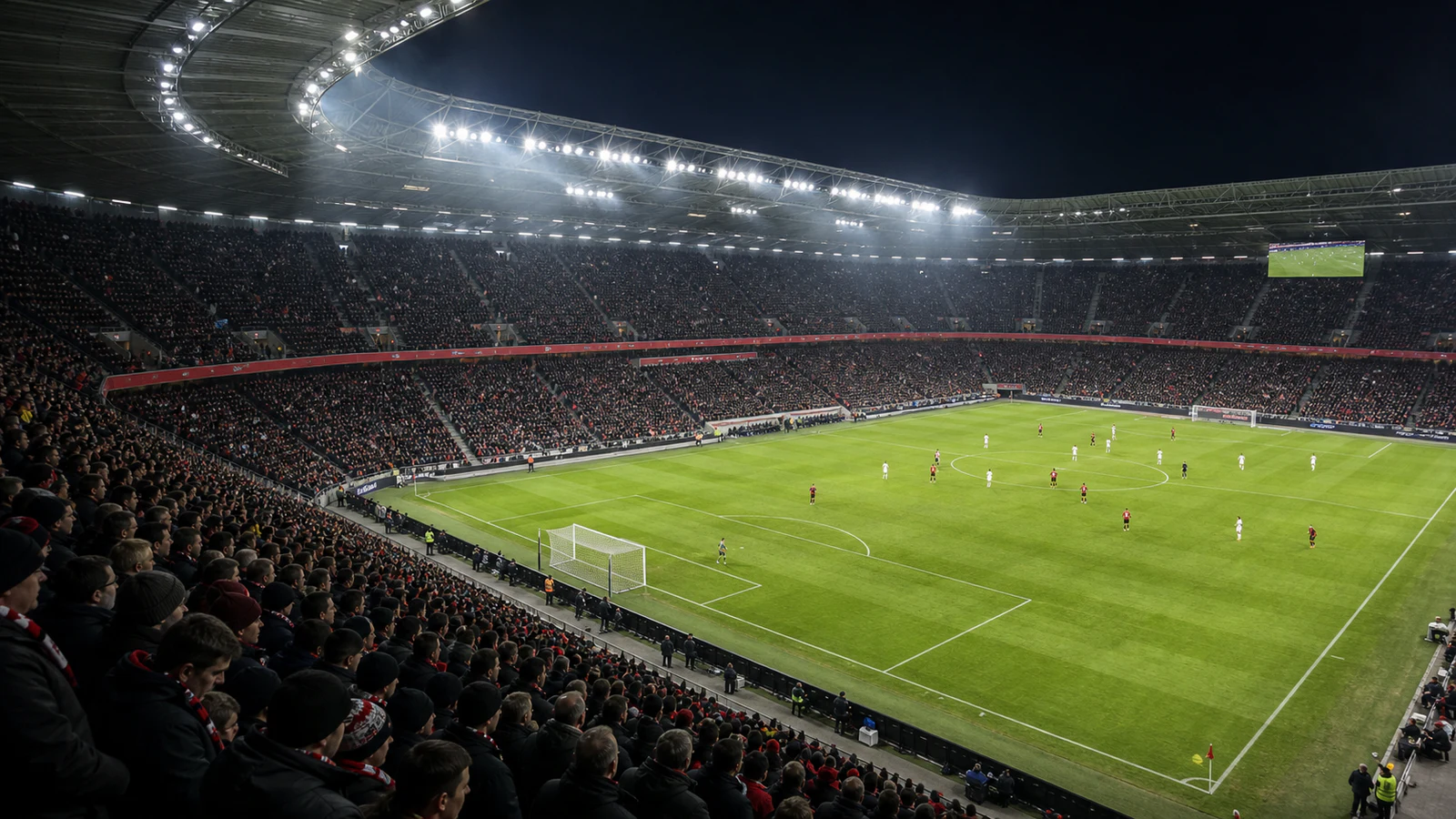 Bundesliga-arena under kamp